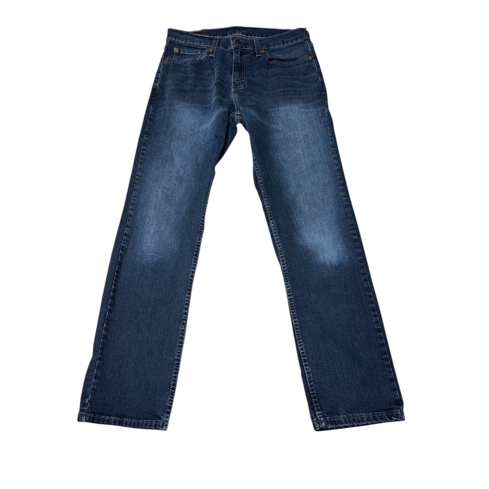 Levi Strauss & Co 505 Mens Jeans W29 L30 Dark Wash Straight Fit Denim